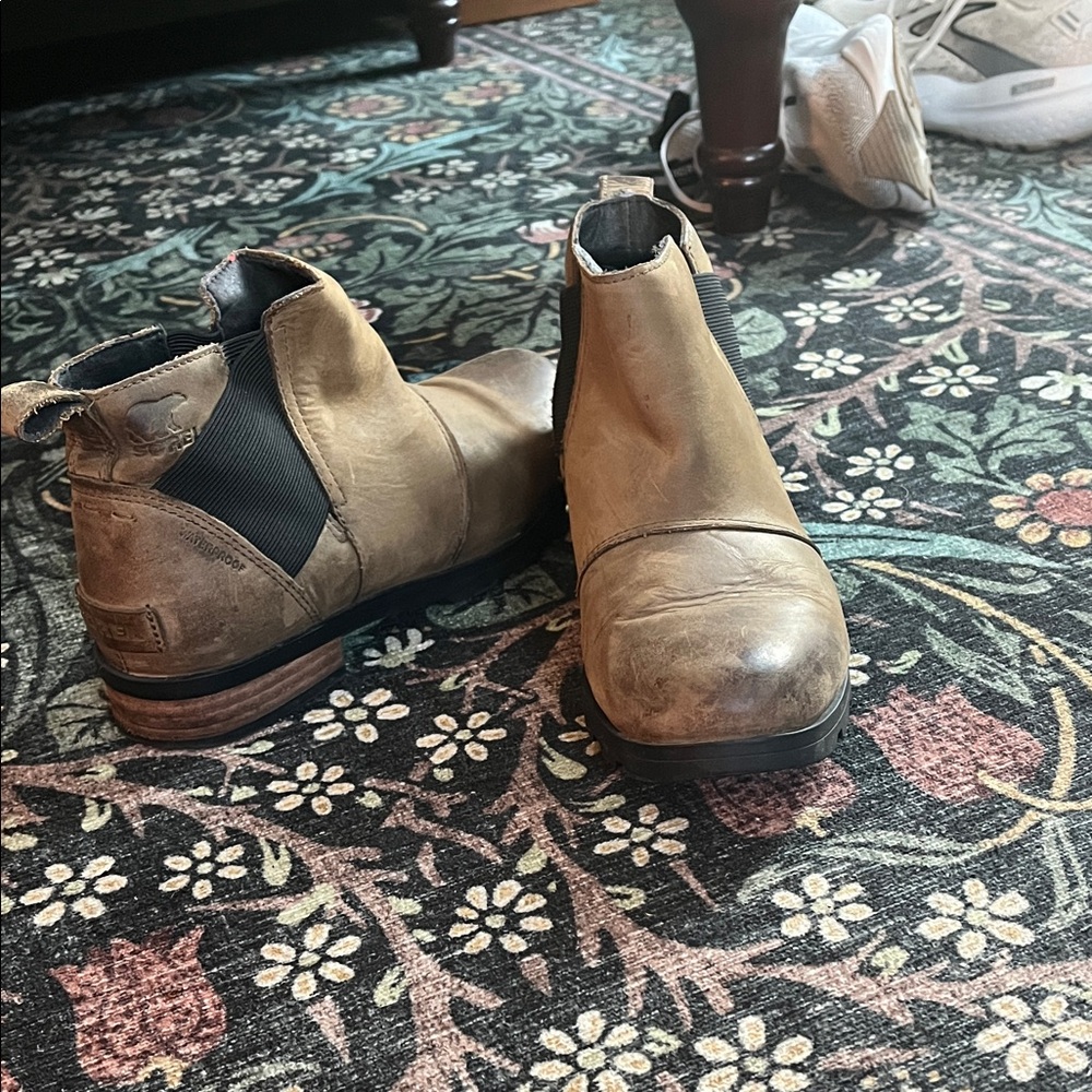 Sorel Tan Ankle Boots